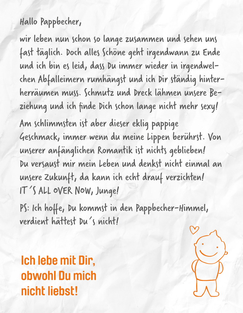 covermade Kampagne Nicht von Pappe