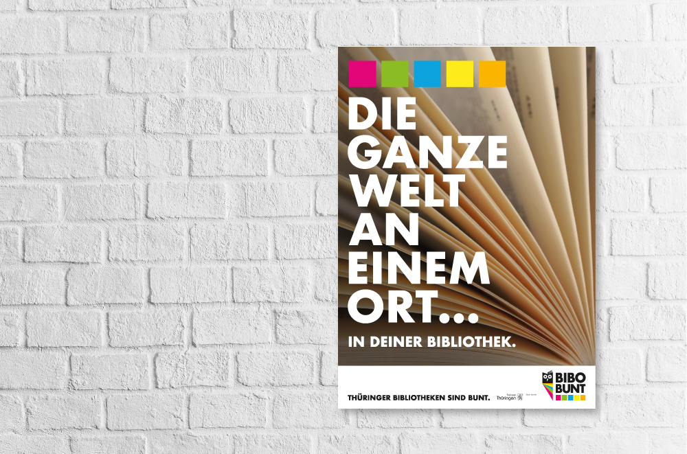 BIBOBUNT Kampagne Bibliotheken Thüringen