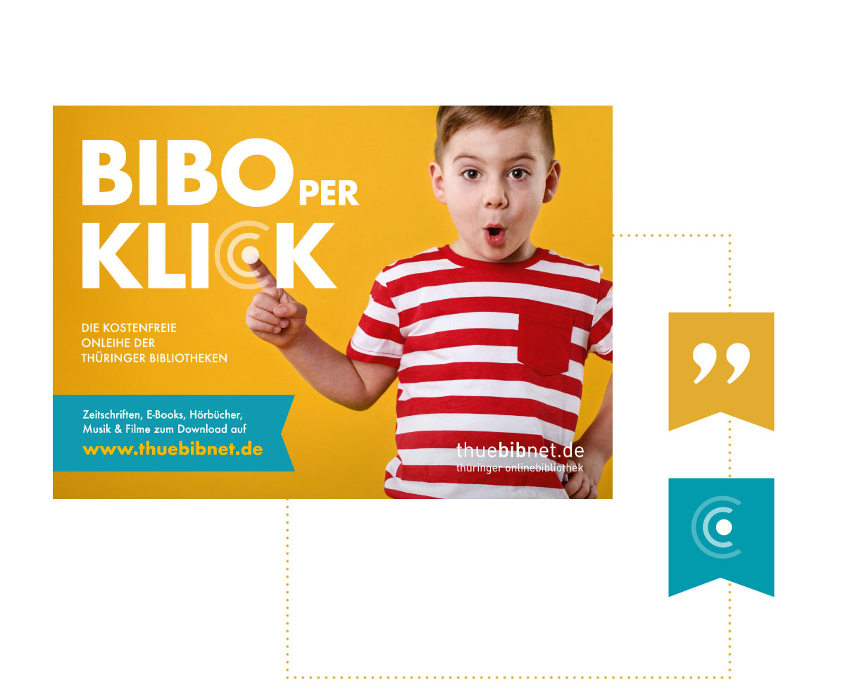 Thüringer Bibliotheken Kampagne Bibo per Klick