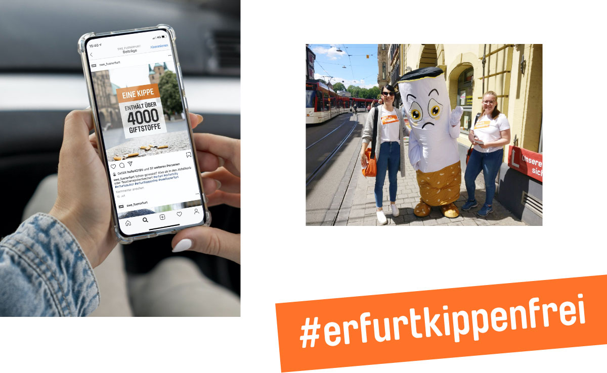 Stadt Erfurt Kippenkampagne